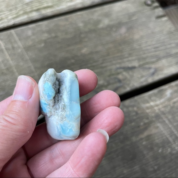 Larimar Gemstone Tumbled Rare Stone - Picture 10 of 16